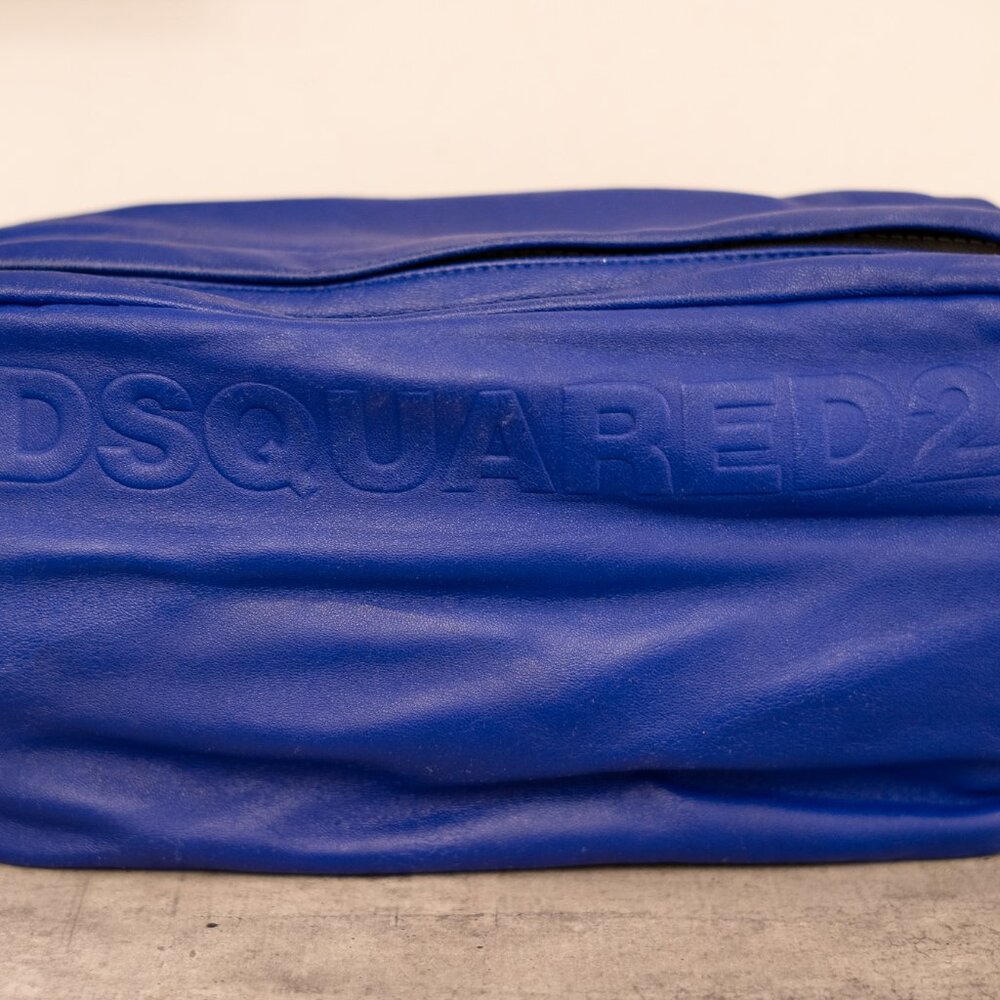 DSquared2 Blue Leather Toiletry Kit